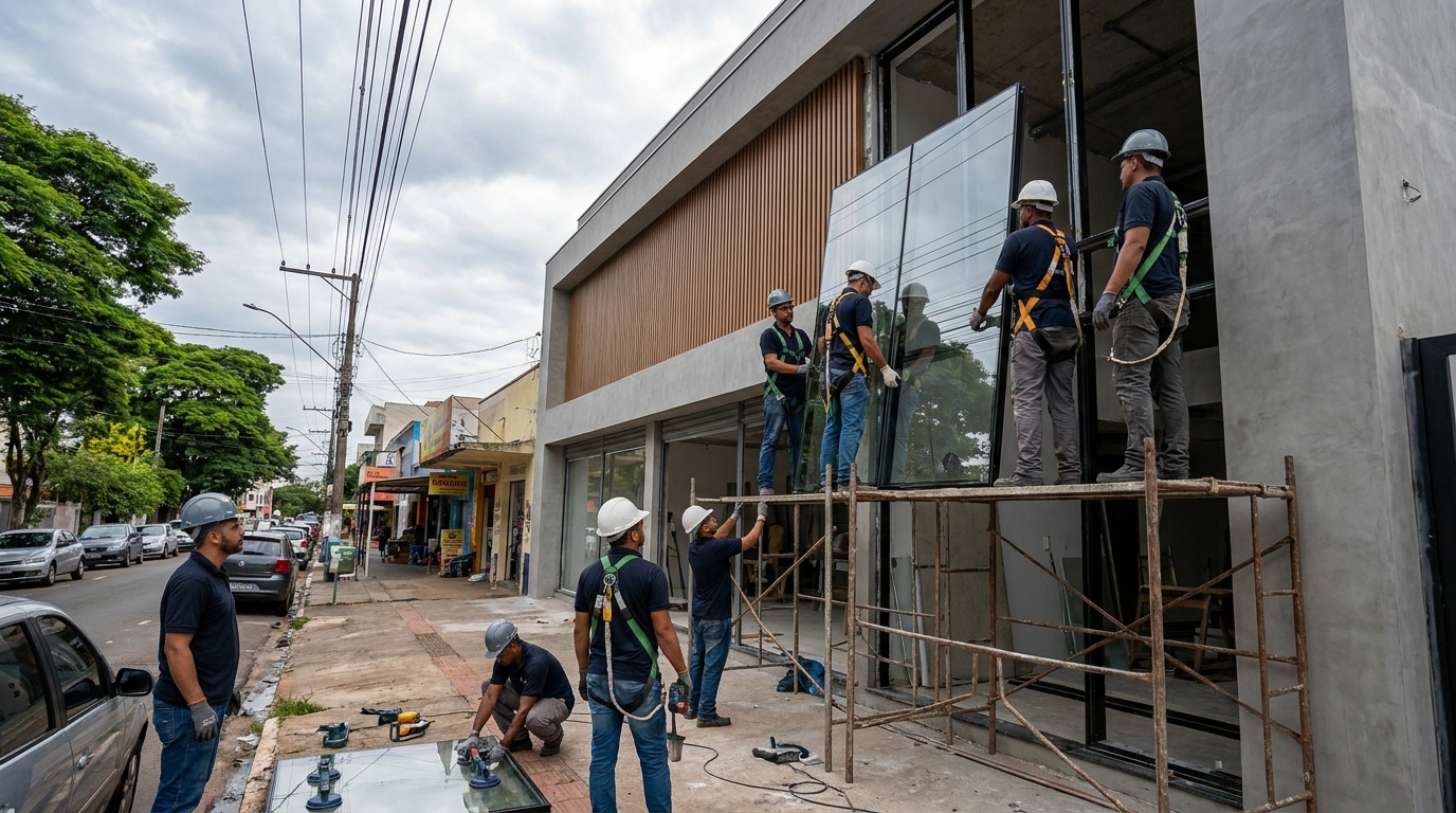 Fachada de Vidro na Agronomia, Porto Alegre‑RS