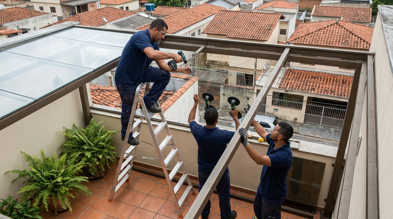 Cobertura de Vidro em Porto Alegre‑RS